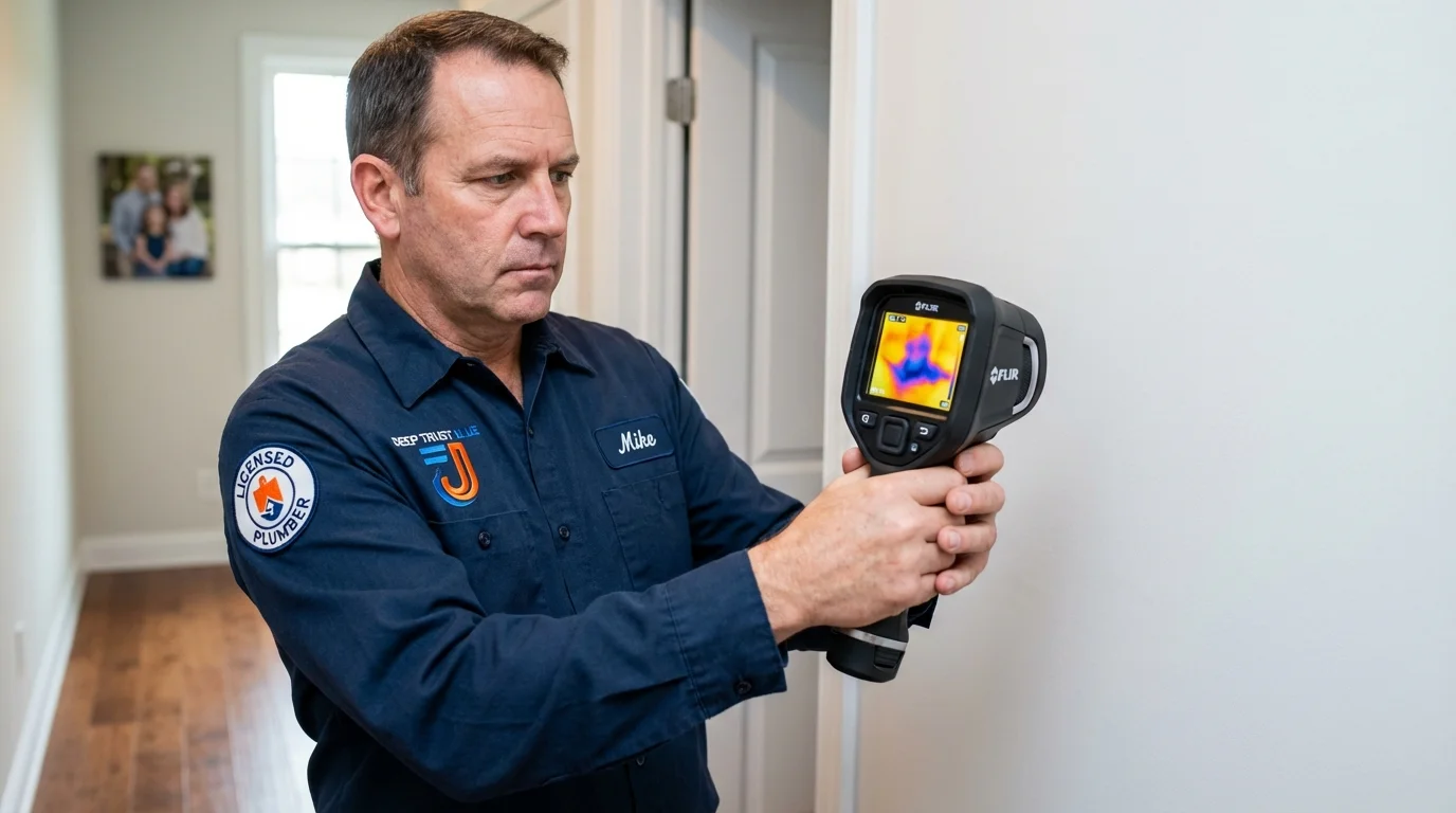 Thermal imaging leak detection by Johns Plumbing LLC in Lakemore